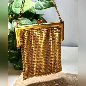 Vintage Gold Mesh Chain Mail Change Purse Whiting & Davis??
